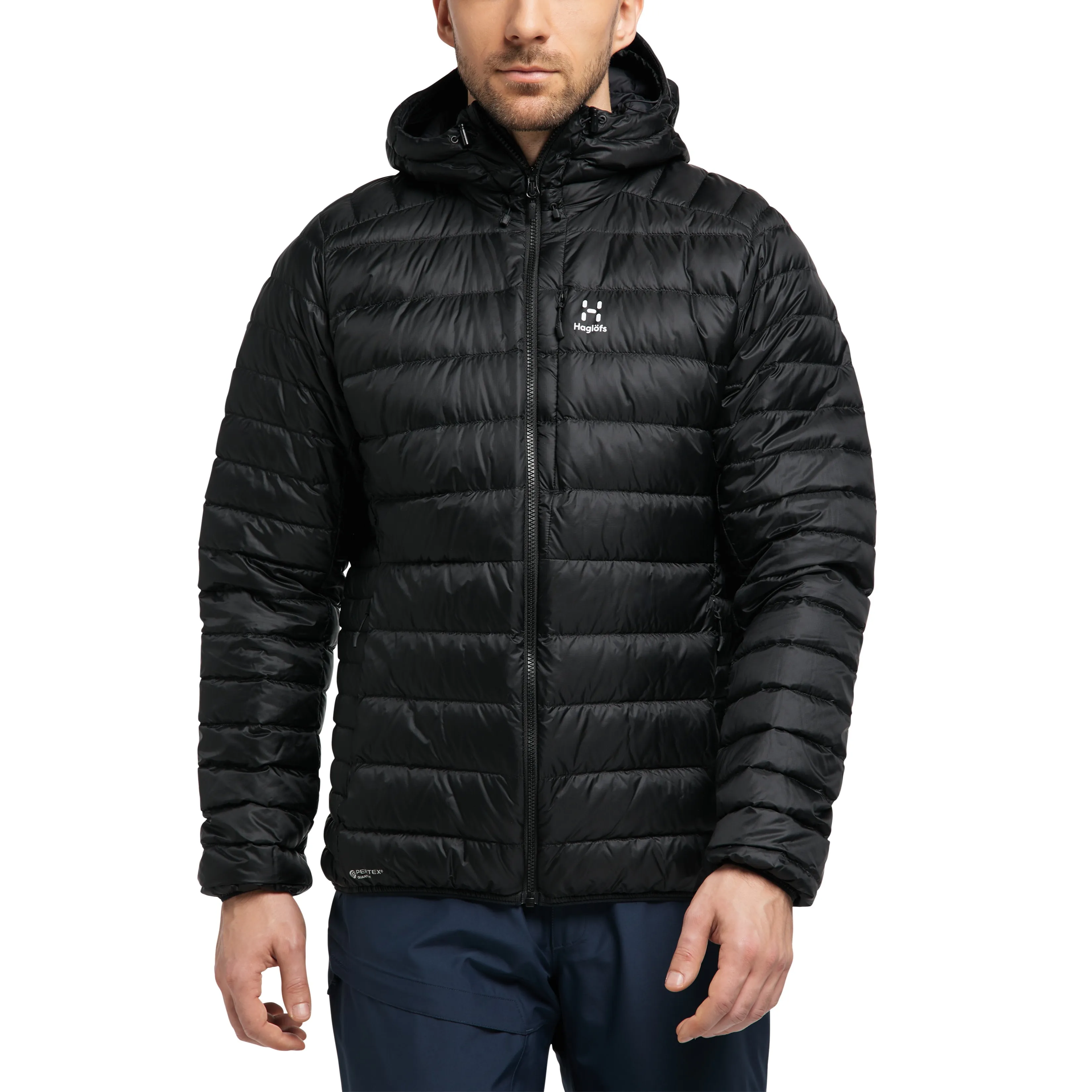 Haglöfs Men&#x27;s Roc Down Hood True Black | Buy Haglöfs Men&#x27;s Roc Down Hood True Black here | Outnorth