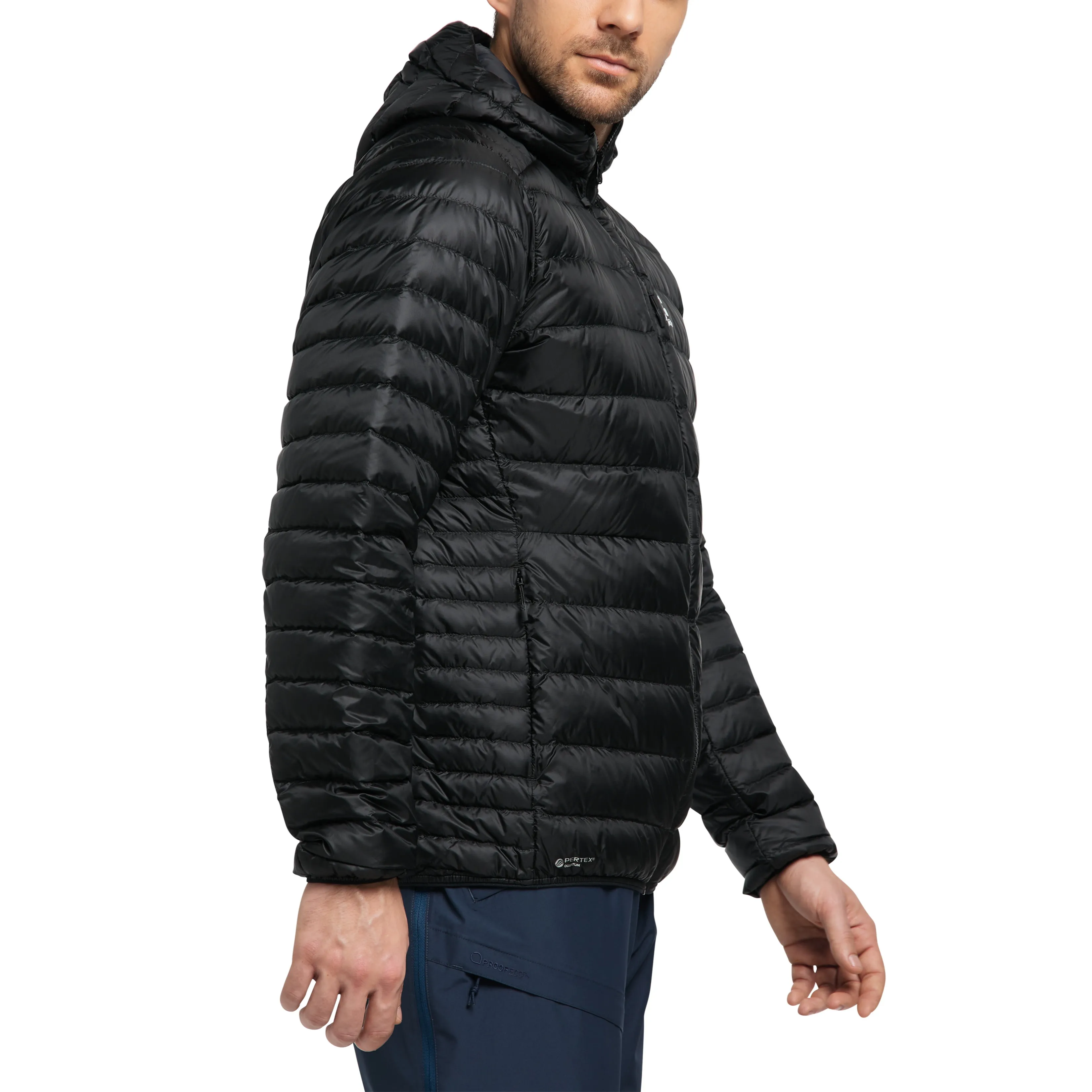 Haglöfs Men&#x27;s Roc Down Hood True Black | Buy Haglöfs Men&#x27;s Roc Down Hood True Black here | Outnorth