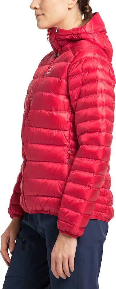 Haglöfs Roc Down Hood Women Scarlet Red | Buy Haglöfs Roc Down Hood Women Scarlet Red here | Outnorth