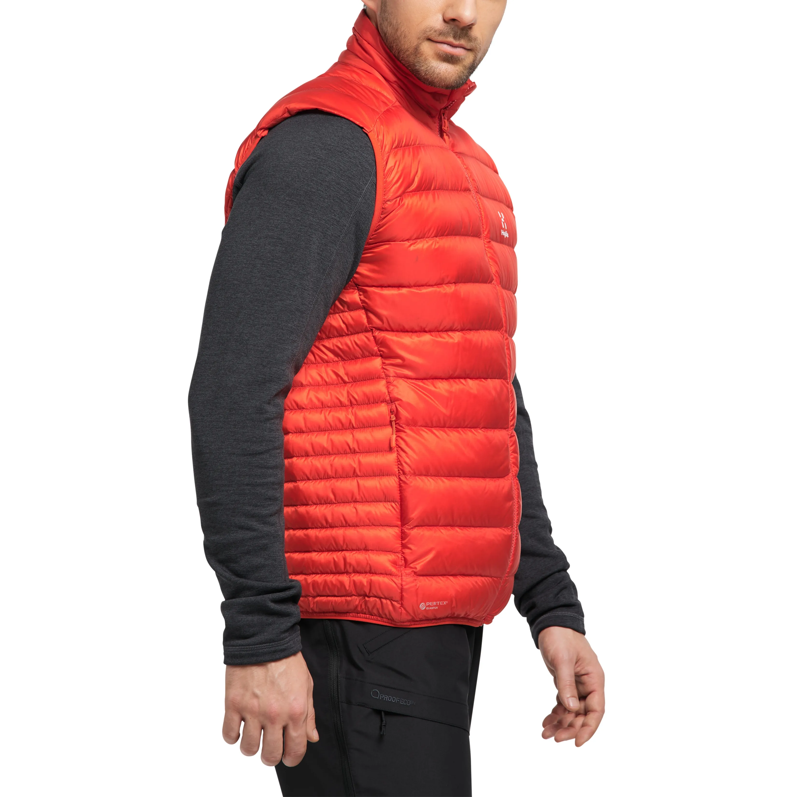 Haglöfs Roc Down Vest Men Habanero | Buy Haglöfs Roc Down Vest Men Habanero here | Outnorth