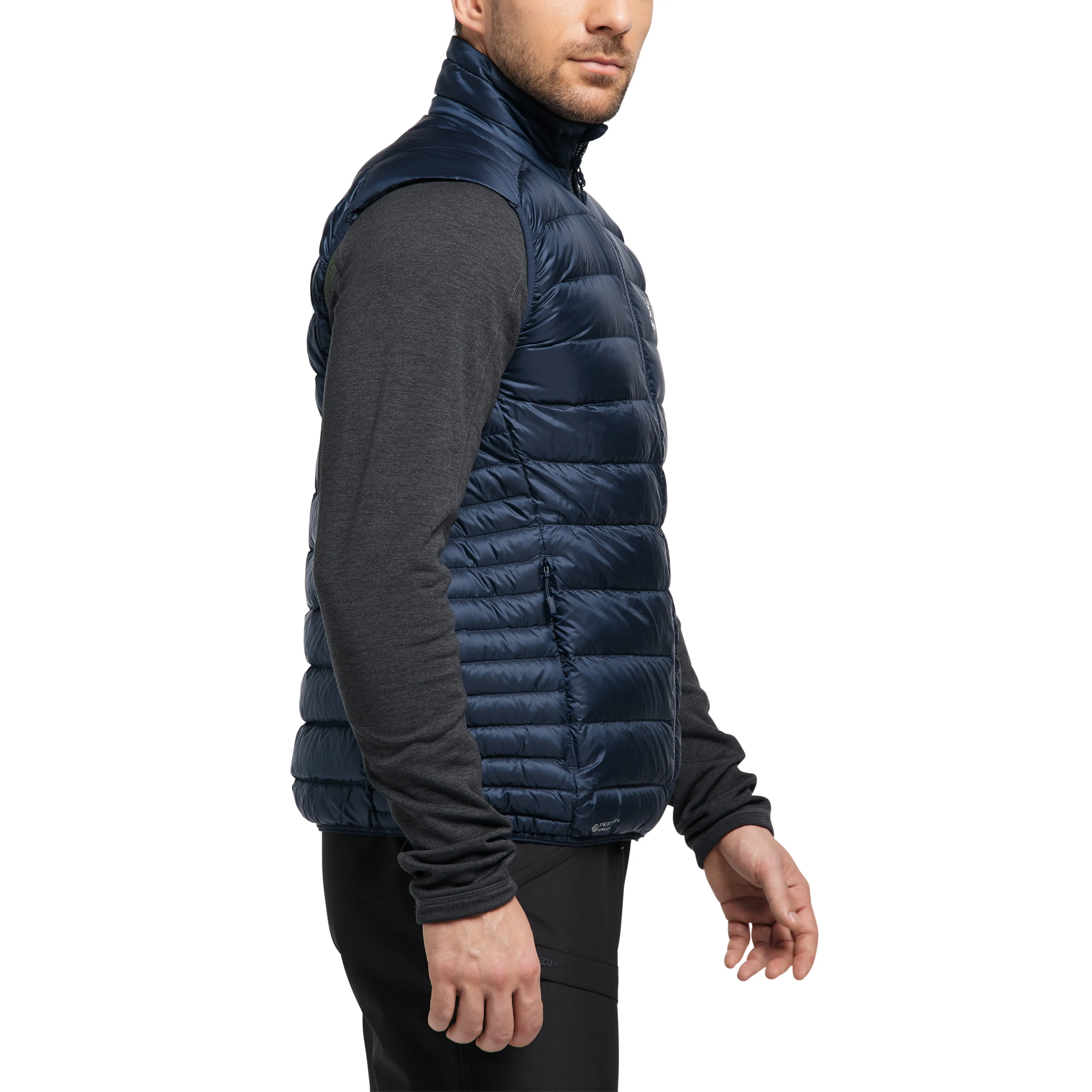 Haglöfs Roc Down Vest Men Tarn Blue | Buy Haglöfs Roc Down Vest Men Tarn Blue here | Outnorth