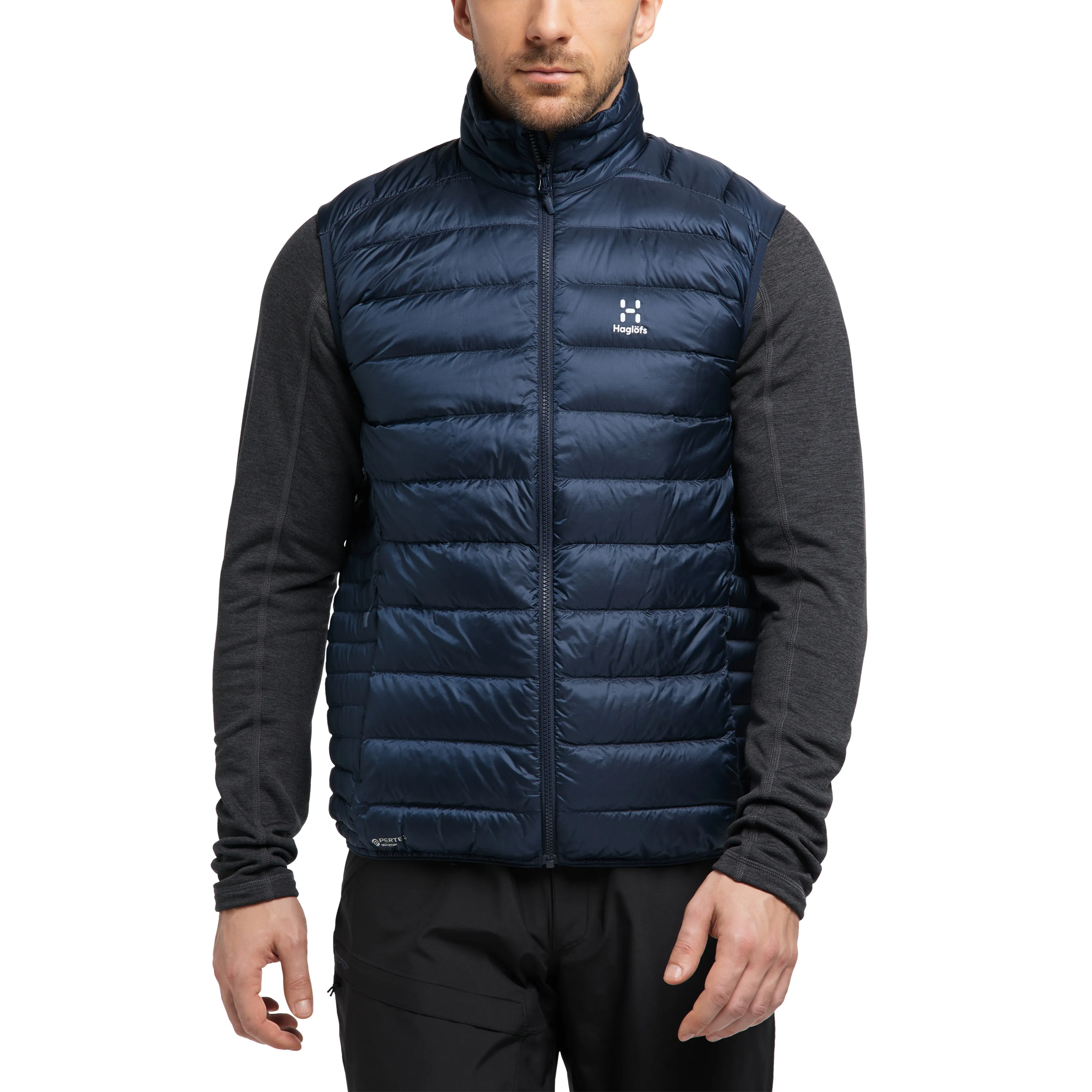 Haglöfs Roc Down Vest Men Tarn Blue | Buy Haglöfs Roc Down Vest Men Tarn Blue here | Outnorth