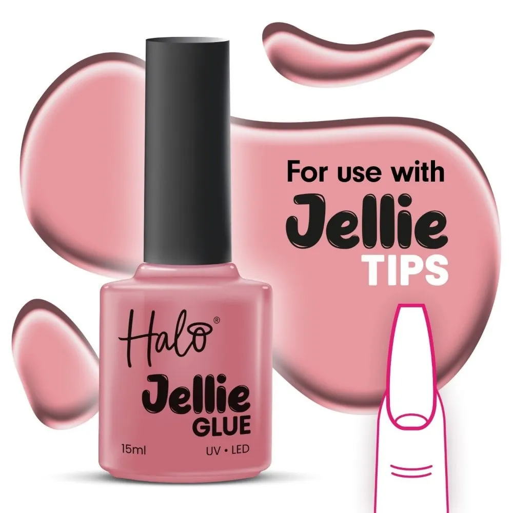 Halo Jellie Brush On Glue UV/LED Adhesive for Jellie Tips 15ml