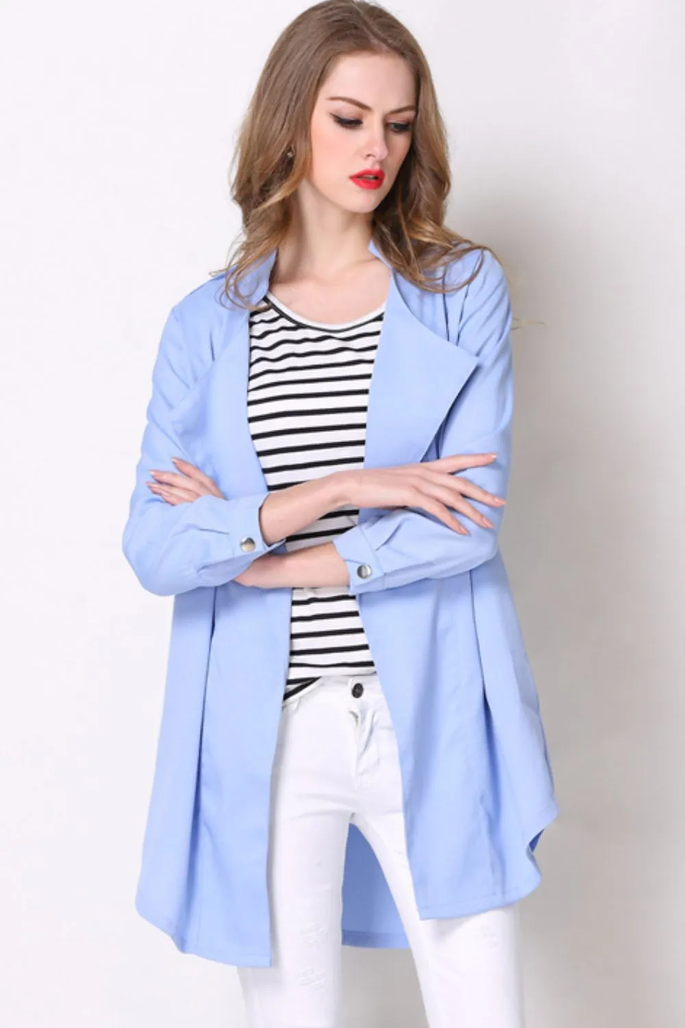 Hip Length Trench Coat