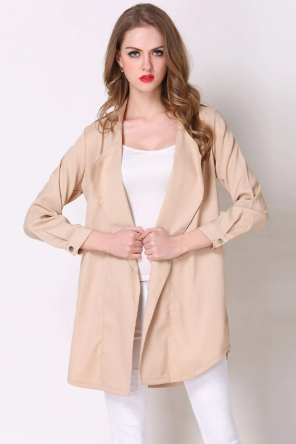 Hip Length Trench Coat