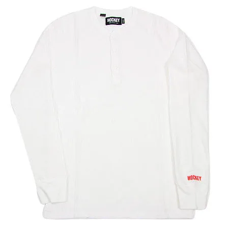 Hockey Waffle Long Sleeve Henley Shirt