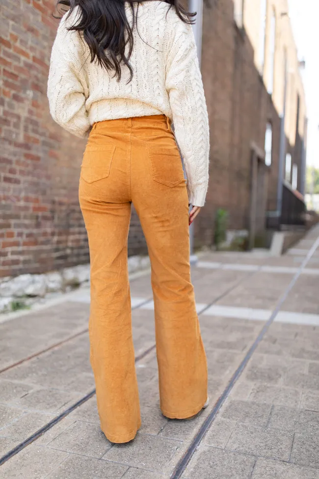 I Can't Forget Camel Button Fly Corduroy Pants FINAL SALE