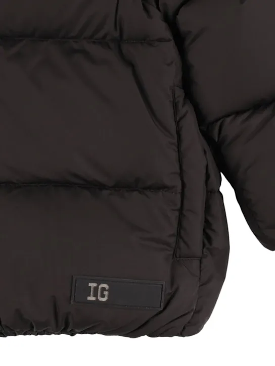 Il Gufo   Hooded nylon down jacket 