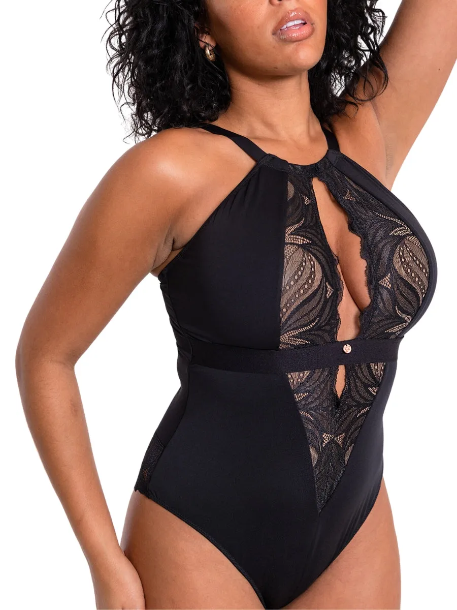 Indulgence Bodysuit - Black/Latte