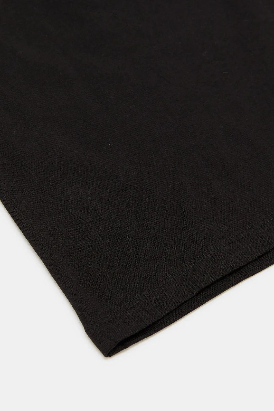 Infant Boys Black Pocket Henley T-Shirt