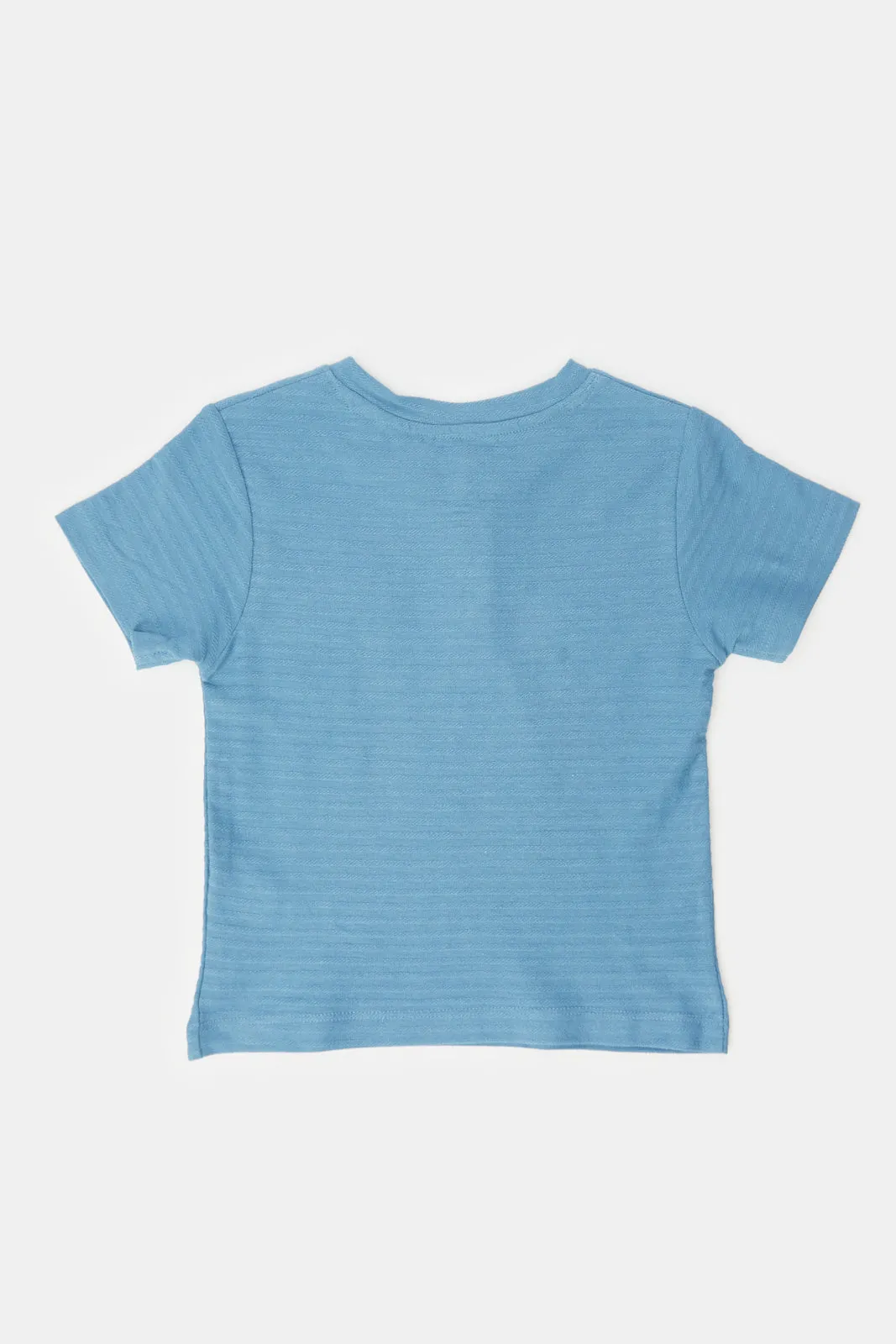 Infant Boys Blue Jacquard Tee