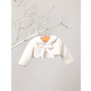 Ivory Faux Fur Bolero