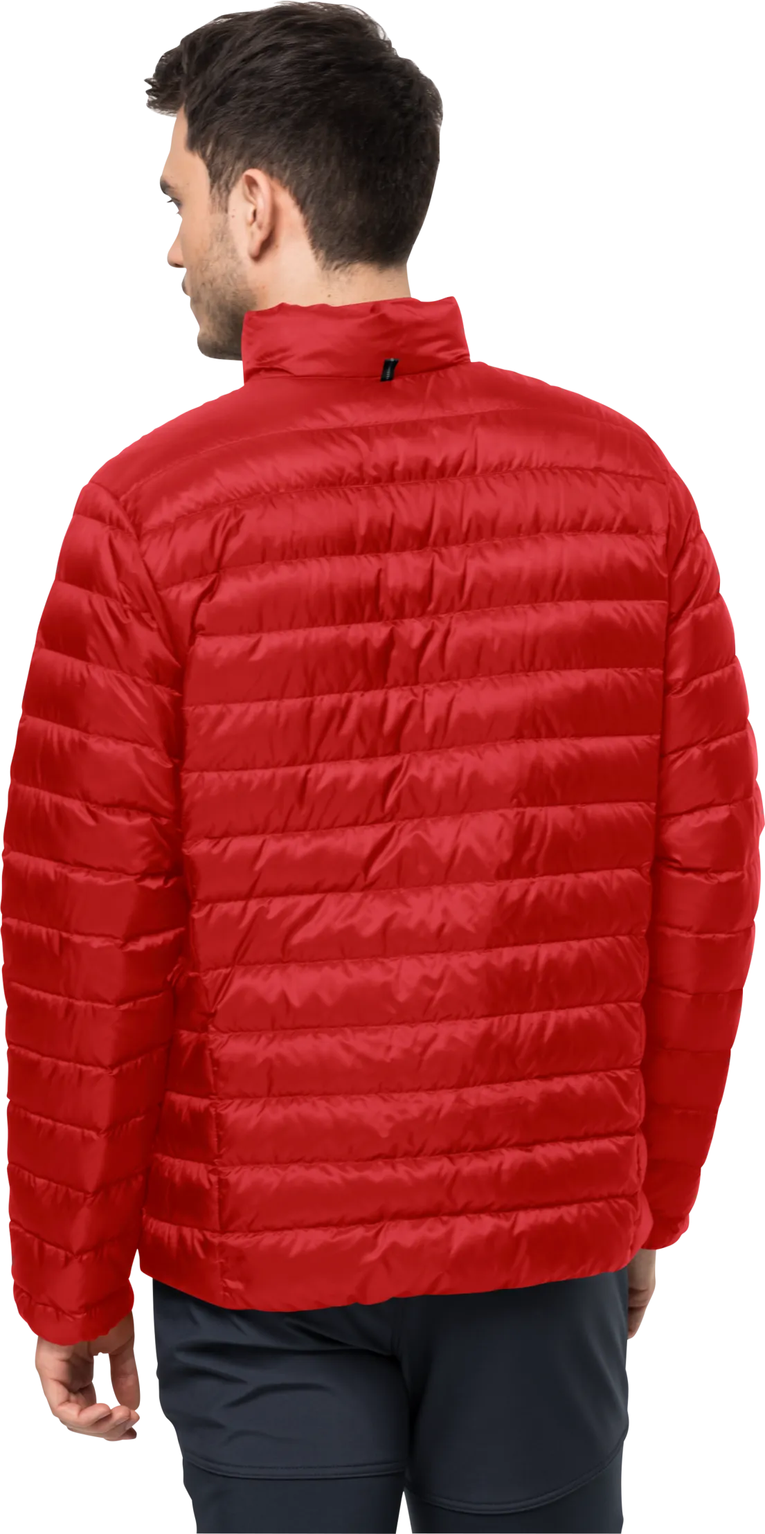 Jack Wolfskin Men&#x27;s Pack &amp; Go Down Jacket Adrenaline Red | Buy Jack Wolfskin Men&#x27;s Pack &amp; Go Down Jacket Adrenaline Red here | Outnorth