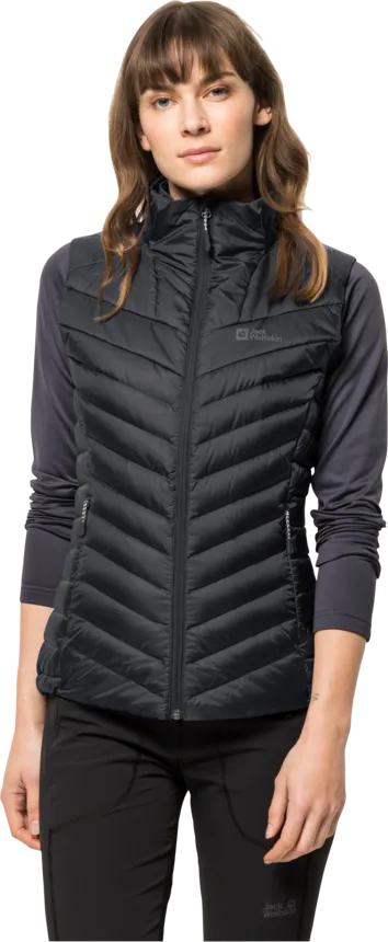 Jack Wolfskin Women&#x27;s Passamani Down Vest Black | Buy Jack Wolfskin Women&#x27;s Passamani Down Vest Black here | Outnorth