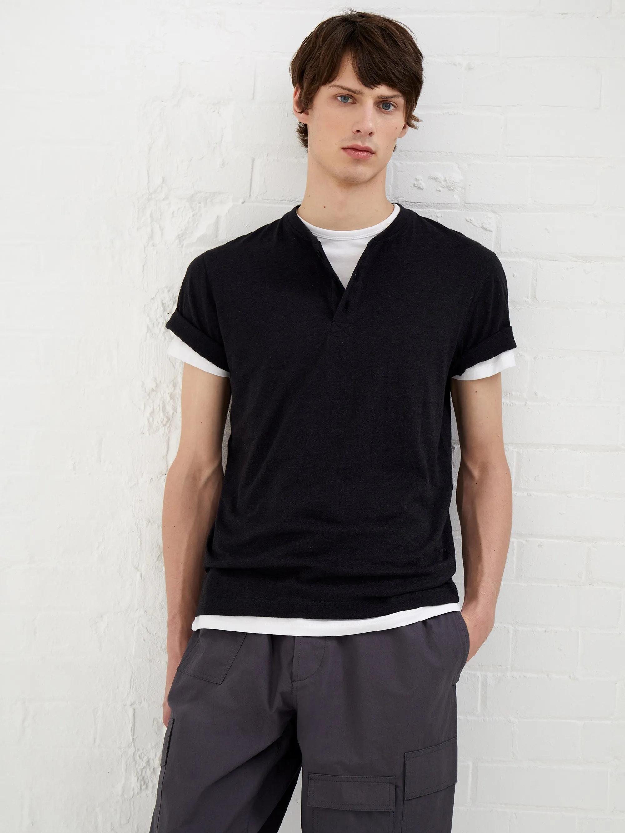 Jersey Henley T-Shirt