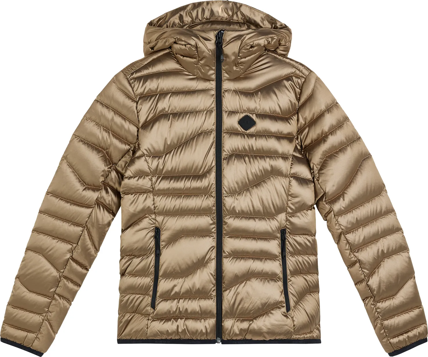 J.Lindeberg Women&#x27;s Cliff Light Down Hood Tiger Brown | Buy J.Lindeberg Women&#x27;s Cliff Light Down Hood Tiger Brown here | Outnorth