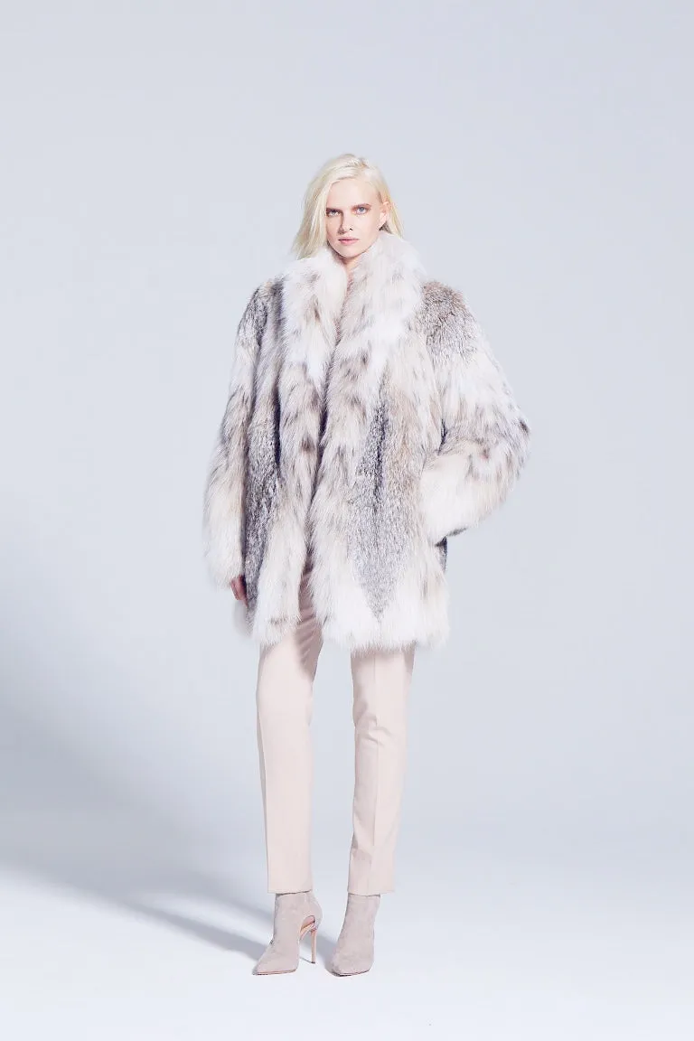 Josia Canadian Lynx Fur Jacket