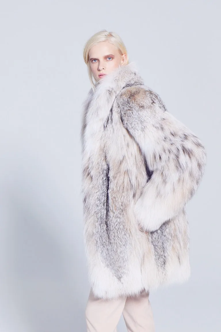 Josia Canadian Lynx Fur Jacket