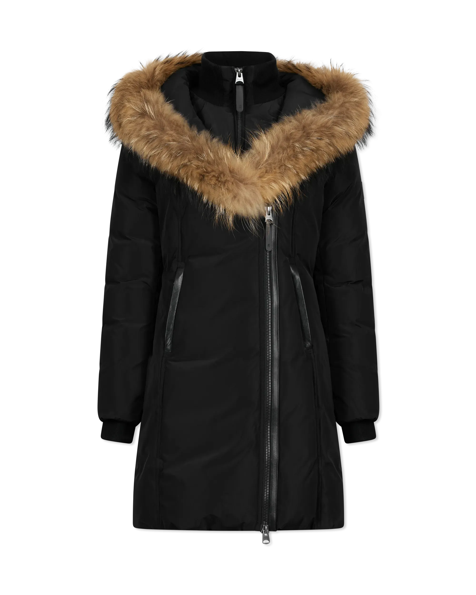 Kay-F Down Coat With Fur Collar