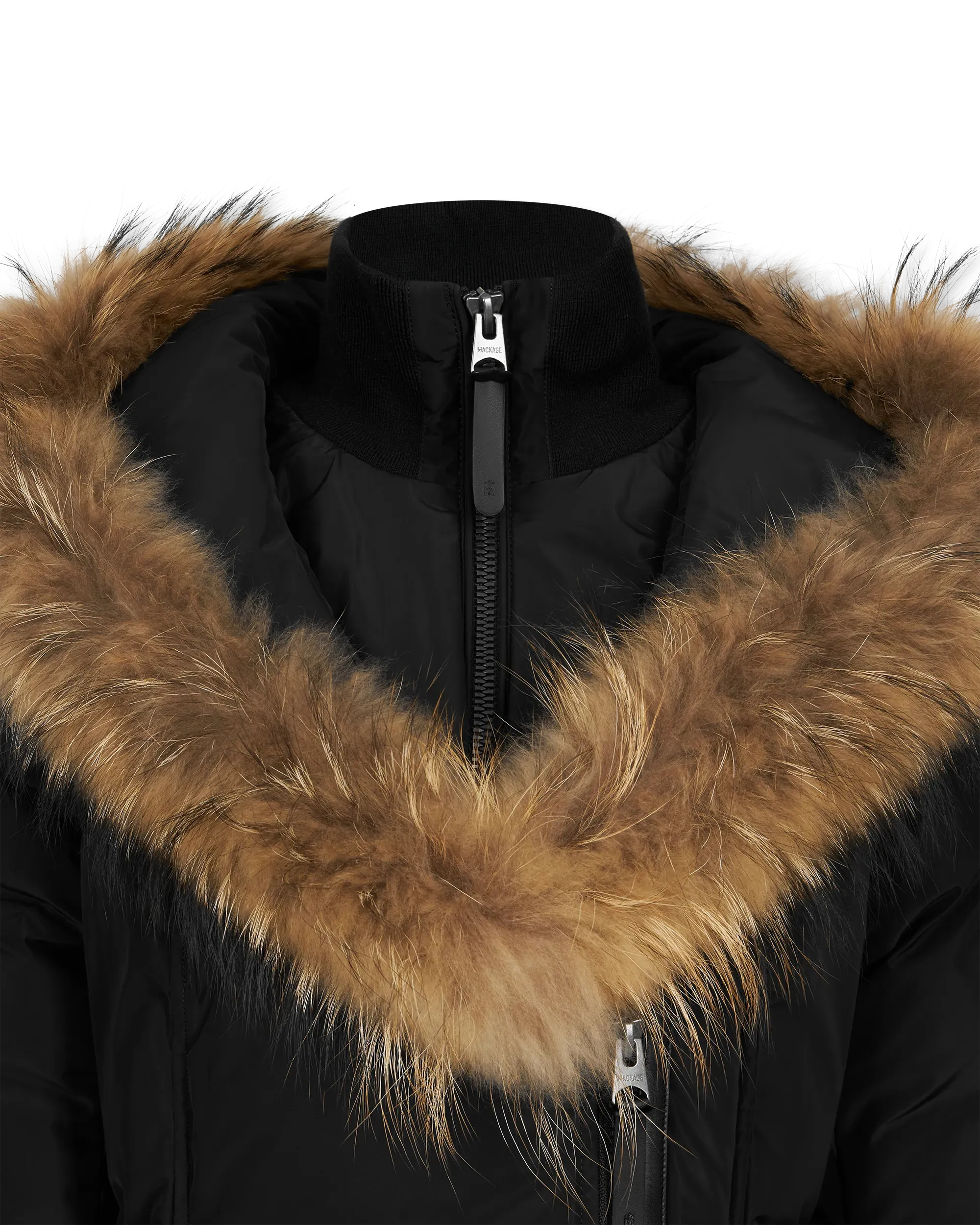 Kay-F Down Coat With Fur Collar