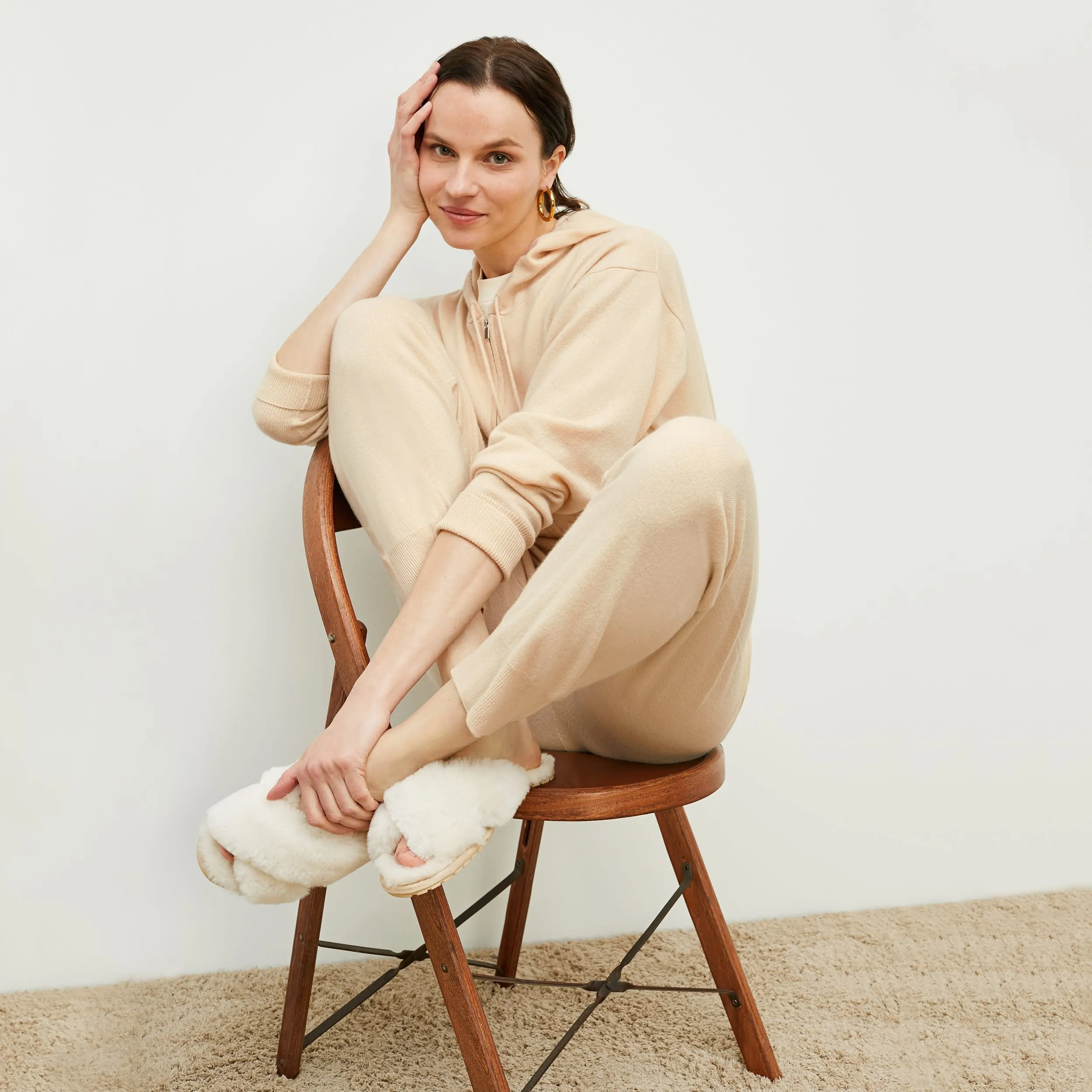 Keely Jogger - Cashmere :: Cream