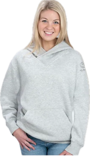 Ladies High Peak Pullover Hoodie - Grey