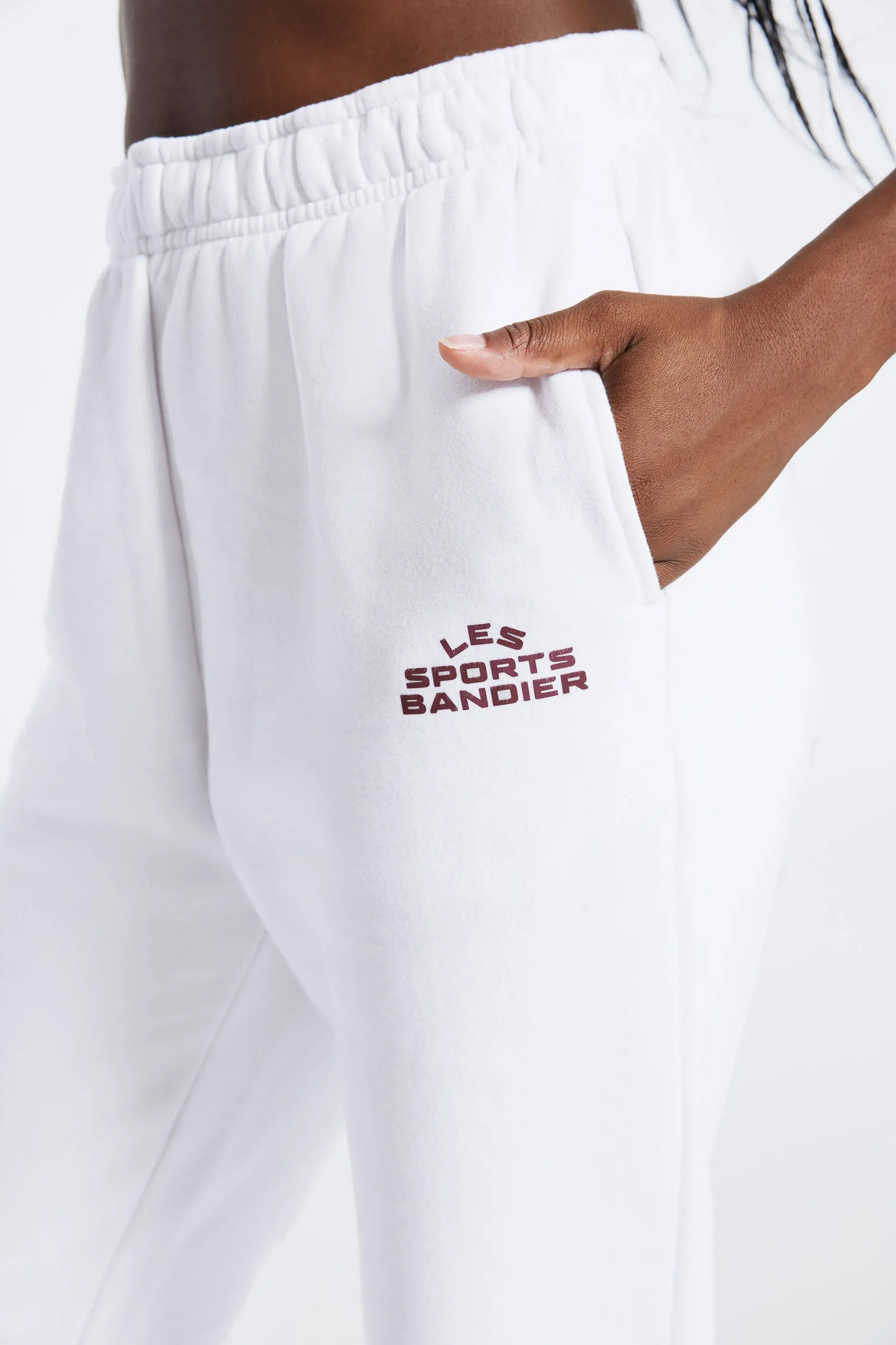 Les Sports Bandier Jogger - White/cordovan