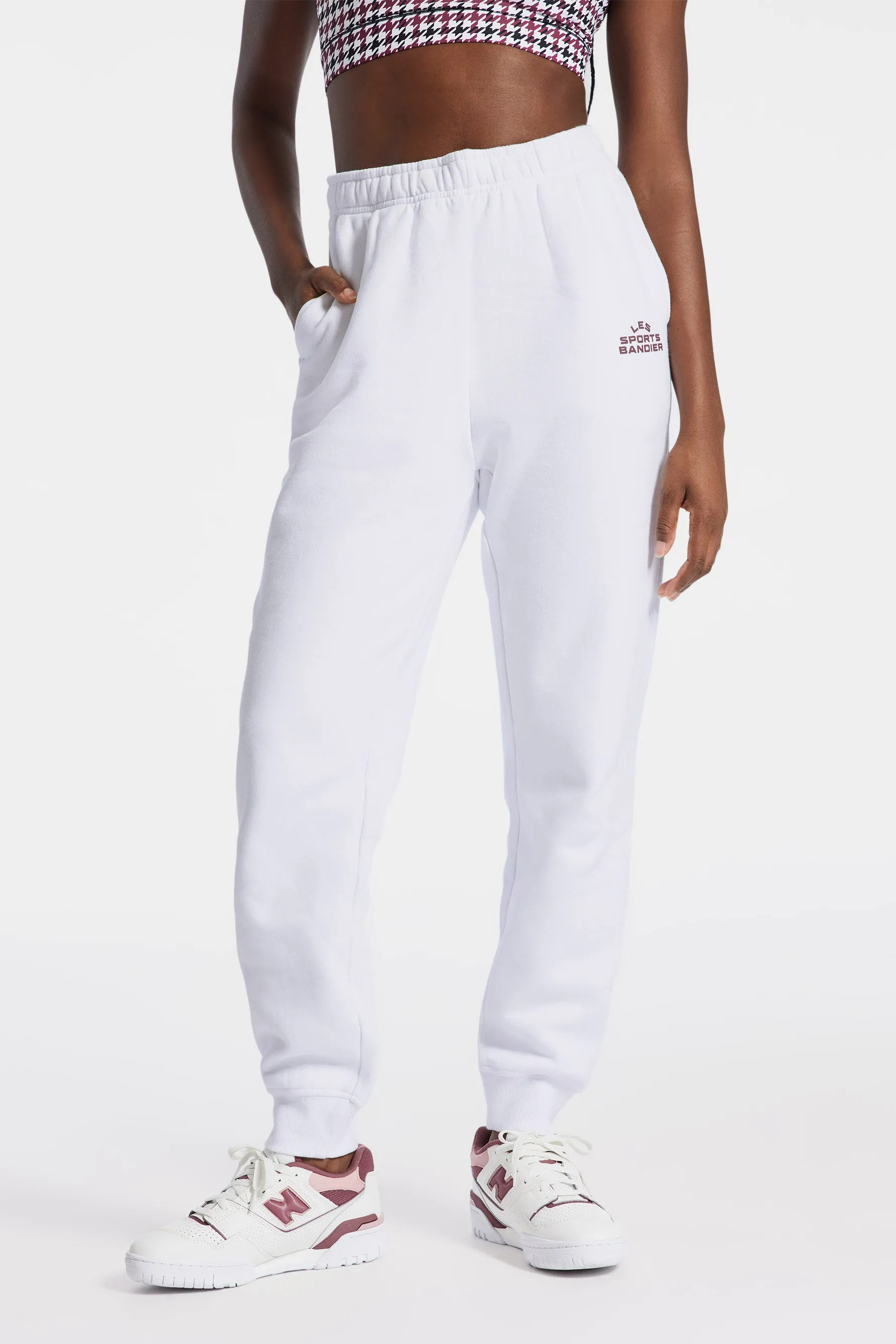 Les Sports Bandier Jogger - White/cordovan