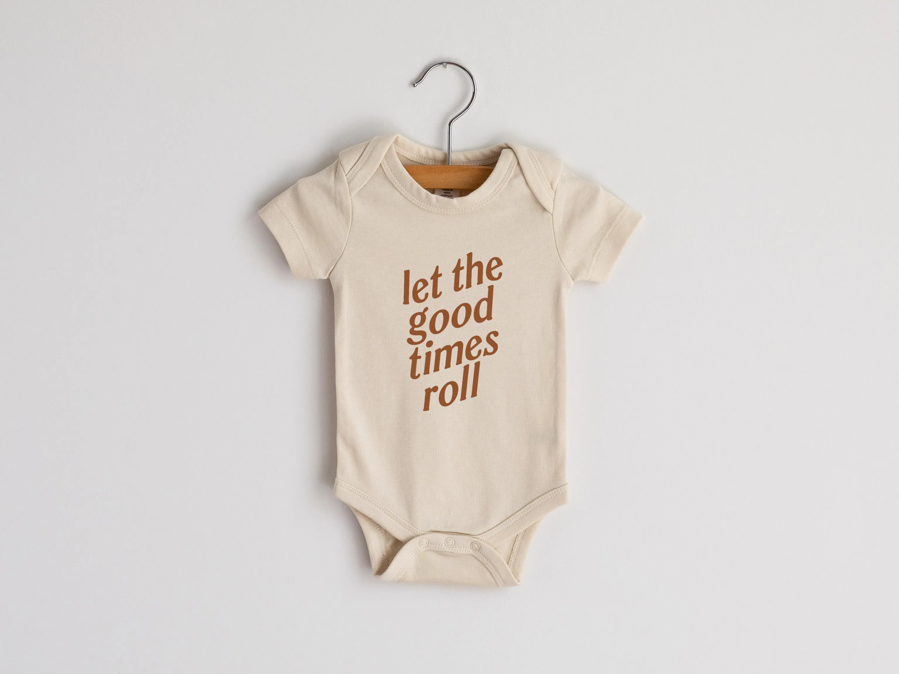 Let The Good Times Roll Organic Baby Bodysuit