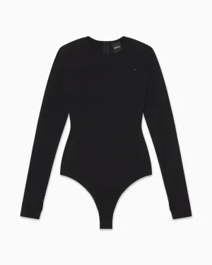 Long Sleeve Bodysuit | Black