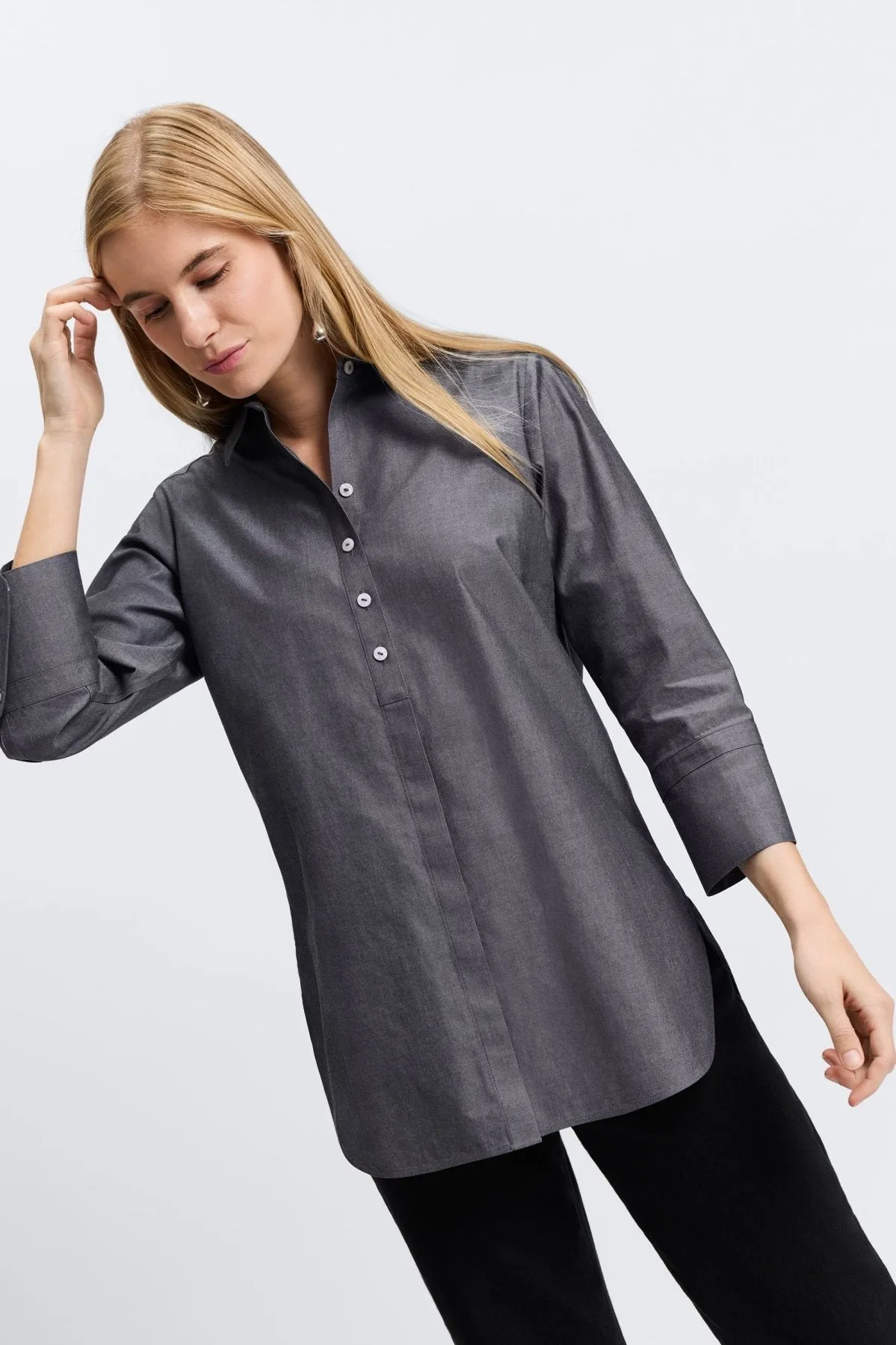 Madison Essential Pinpoint No Iron Tunic