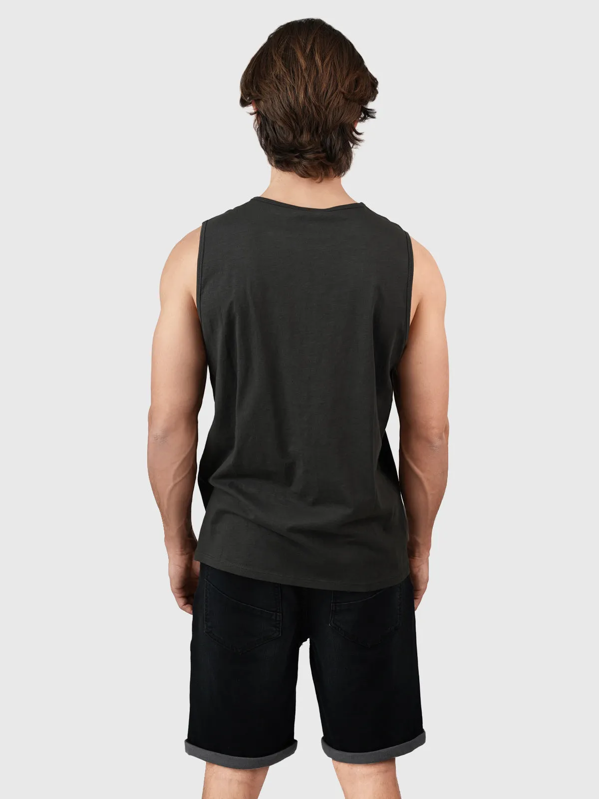 Malaku-Slub Men Singlet | Black