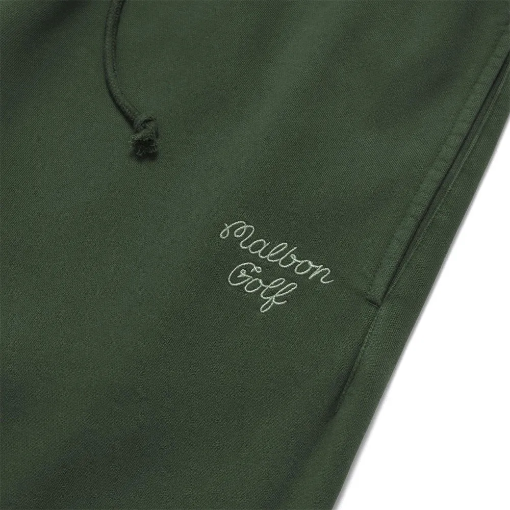 Malbon Script Golf Sweatpants Hunter Green - FW22