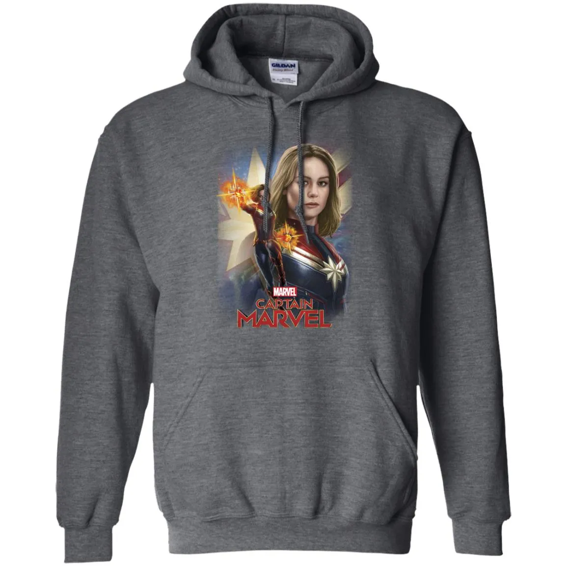 Marvel Captain Marvel Powers Portrait Pullover Hoodie Sweatshirt