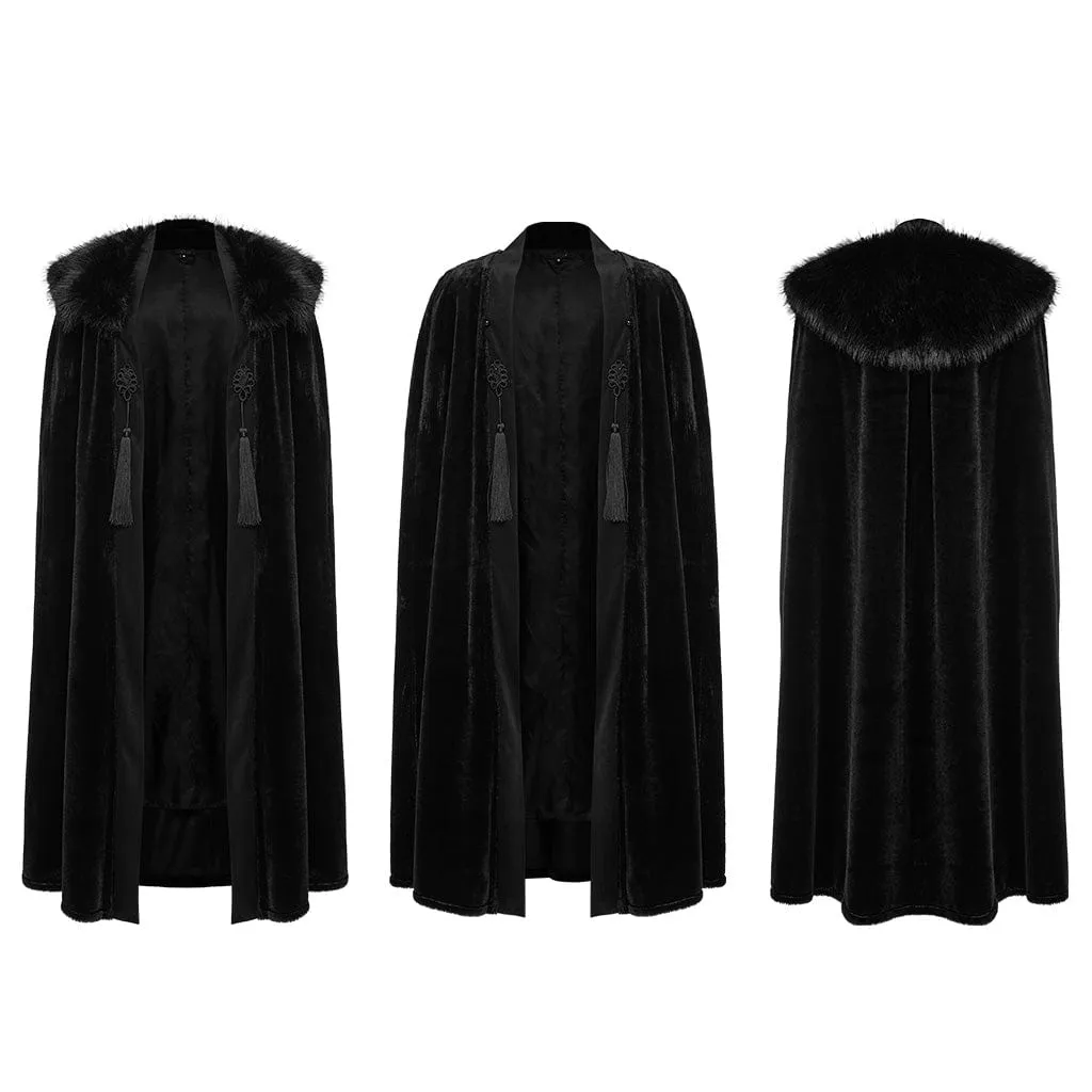 Men's Gothic Detachable Collar Cloak