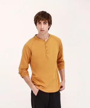 Men's Long Sleeve Henley Shirt