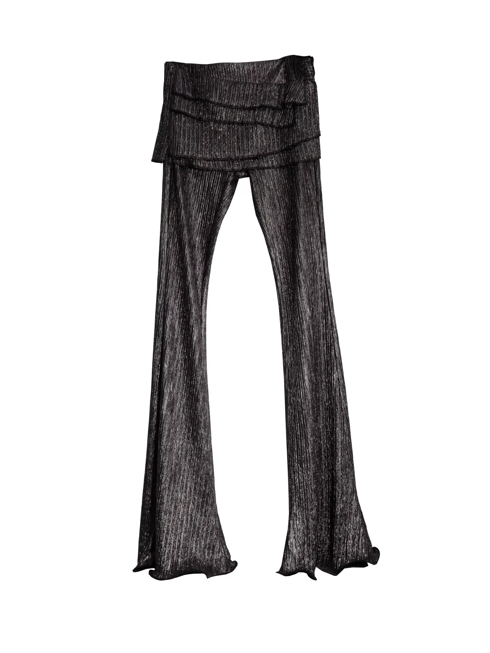 Midnight Shimmer Layered Flare Pants