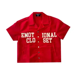 Mixed Emotion "Backyard" Nylon Shirt (Red)