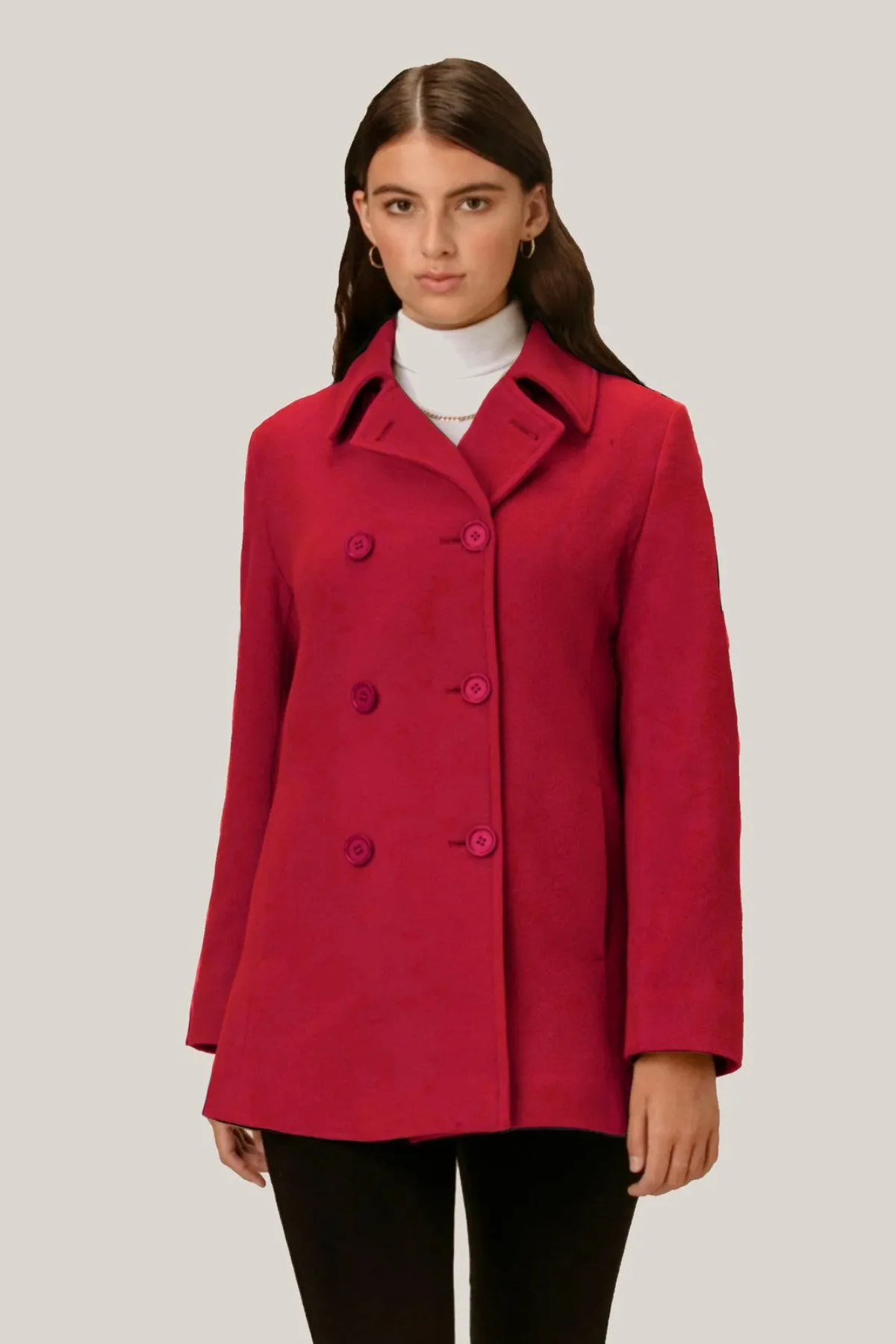 MOLLY Wool & Cashmere Pea Coat 2141