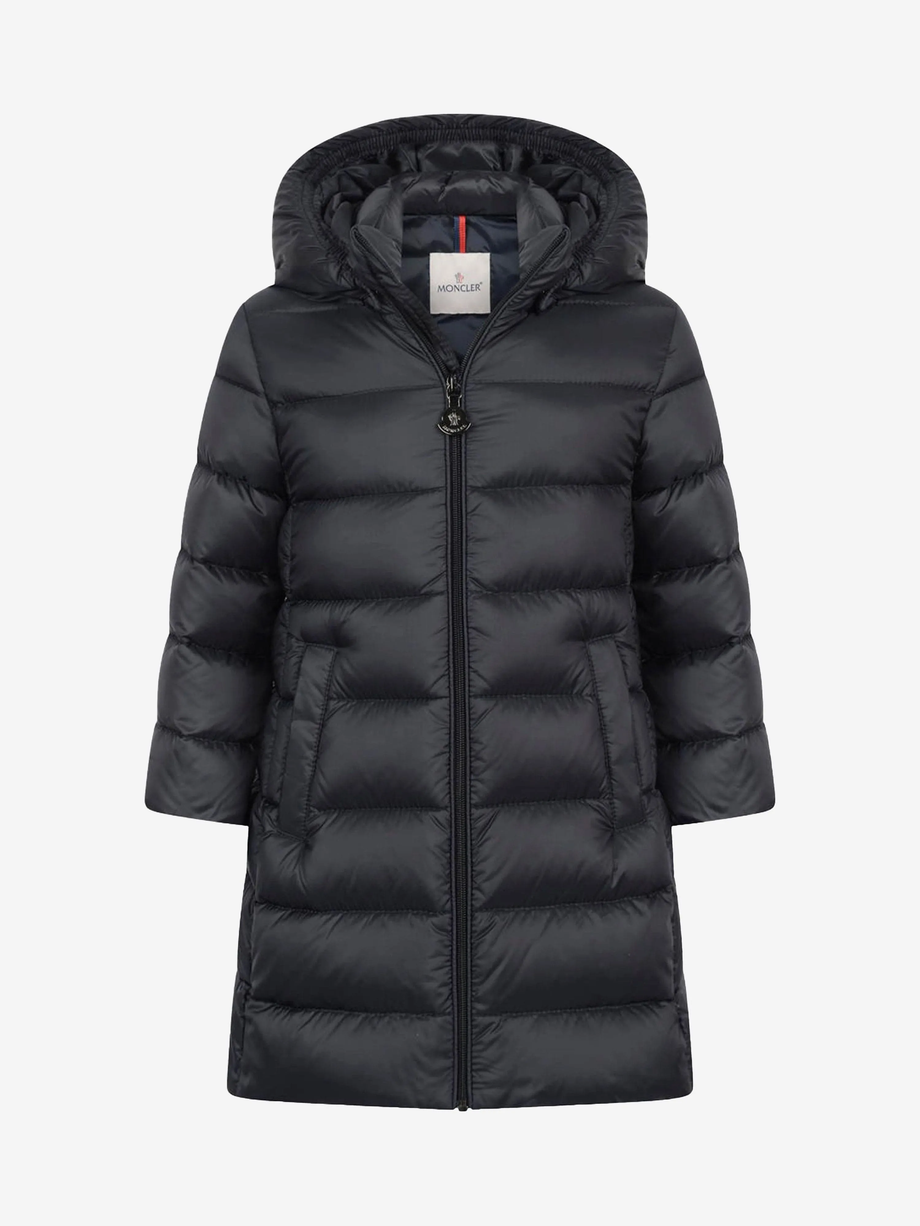 Moncler Baby Girls Navy Down Padded Majeure Coat