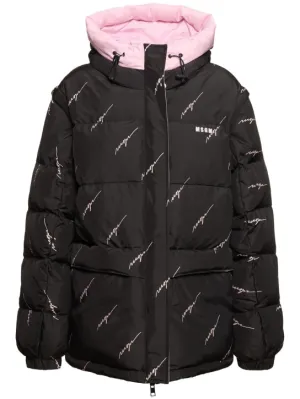 MSGM   Printed down jacket 