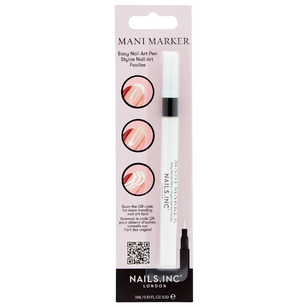 Nails Inc. Mani Marker Nail Art Pen Bright White 3ml