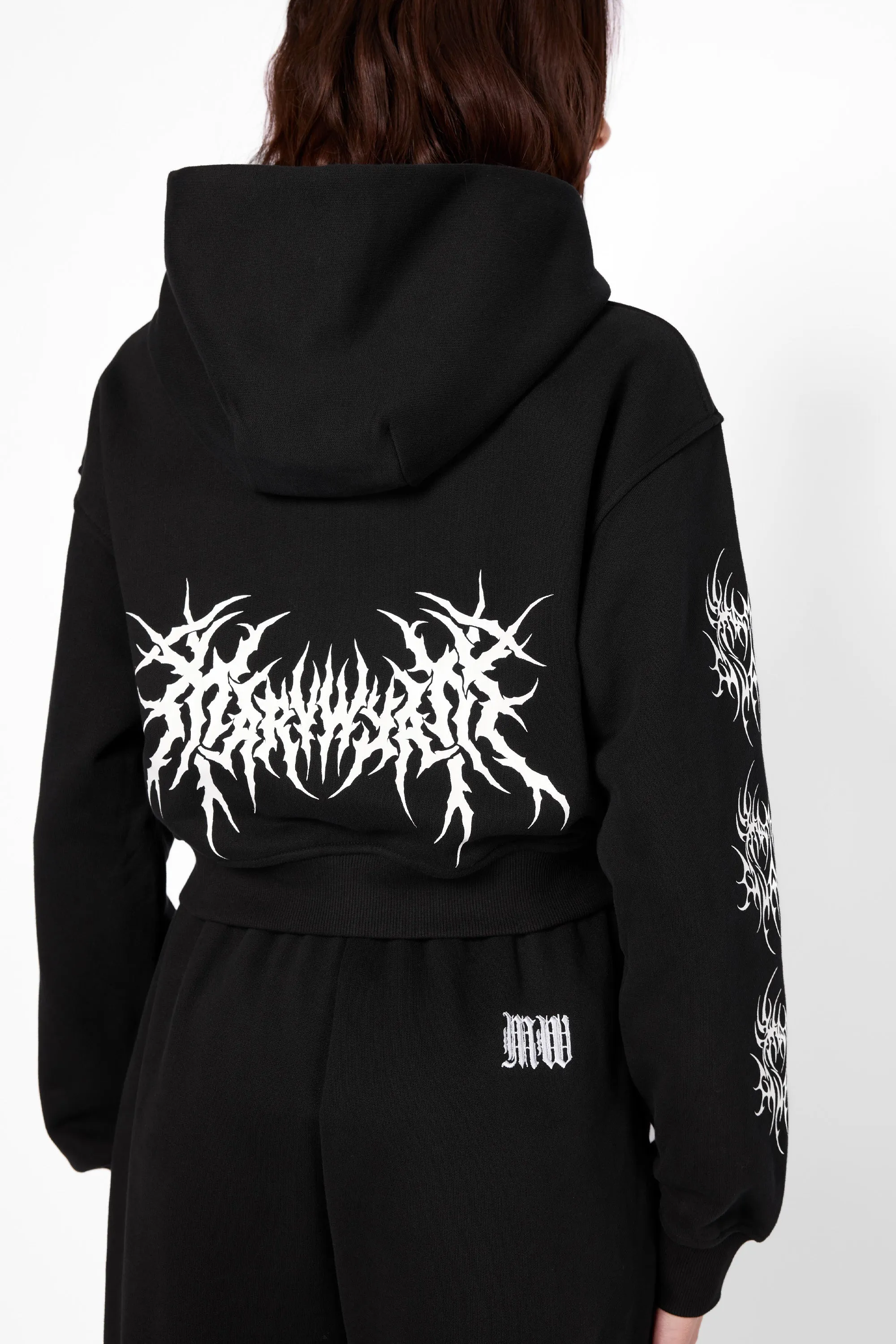 Nephilim Cropped Zip Hoodie