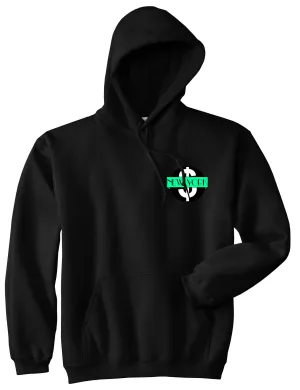 New York Mint Chest Logo Boys Kids Pullover Hoodie Hoody