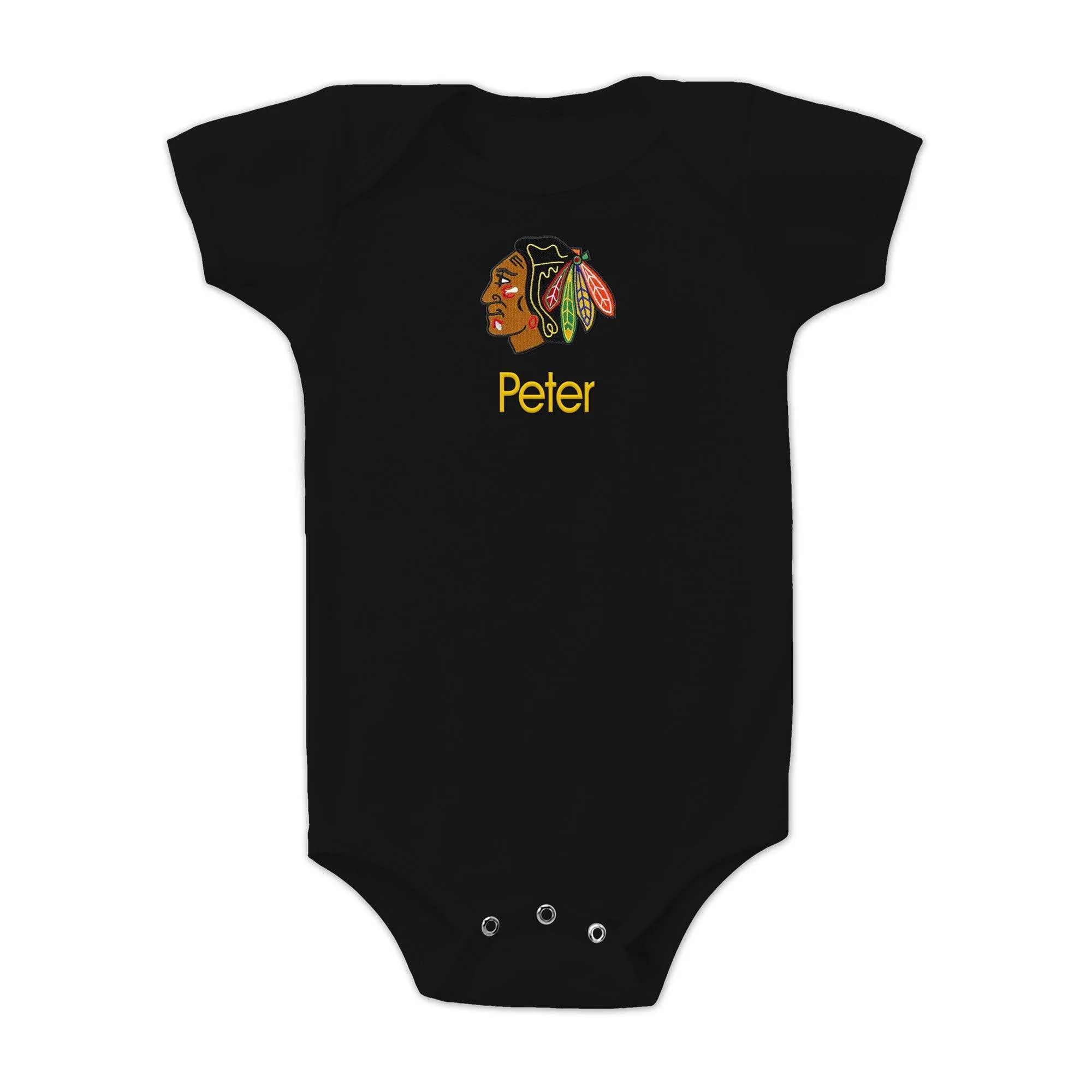 Personalized Chicago Blackhawks Bodysuit