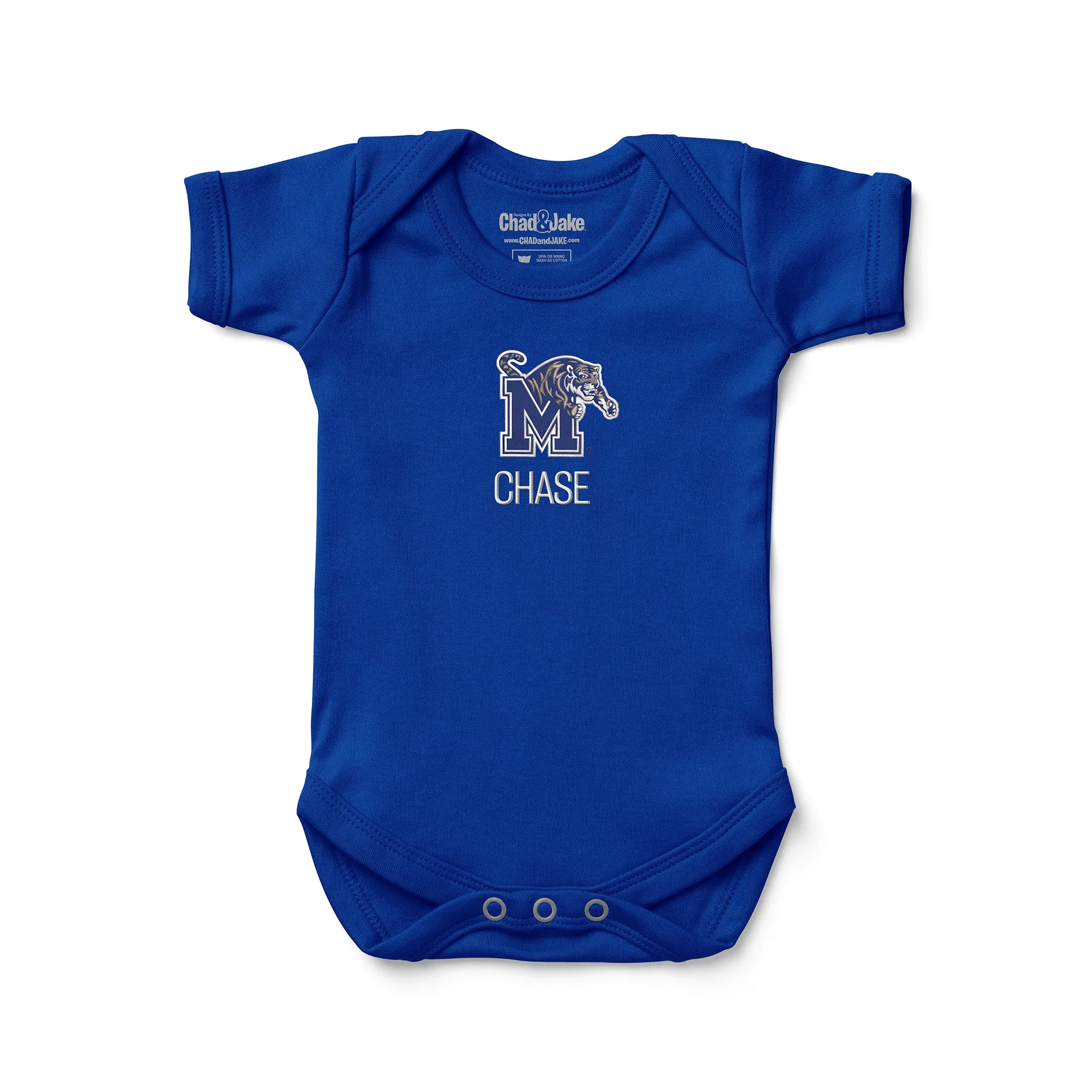 Personalized Memphis Tigers Bodysuit