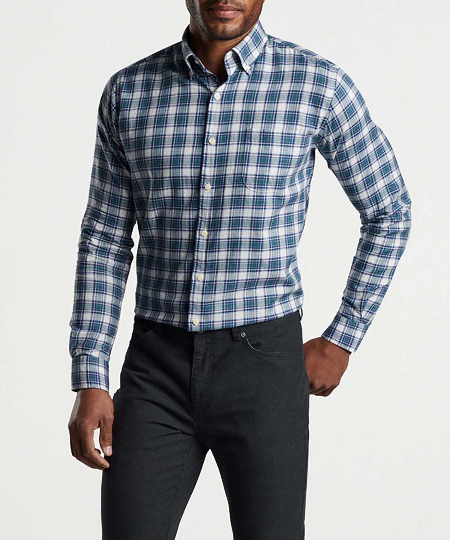 Peter Millar Long Sleeve Seymour Sport Shirt