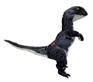 Photo Real Grey Raptor Inflatable Costume Adult