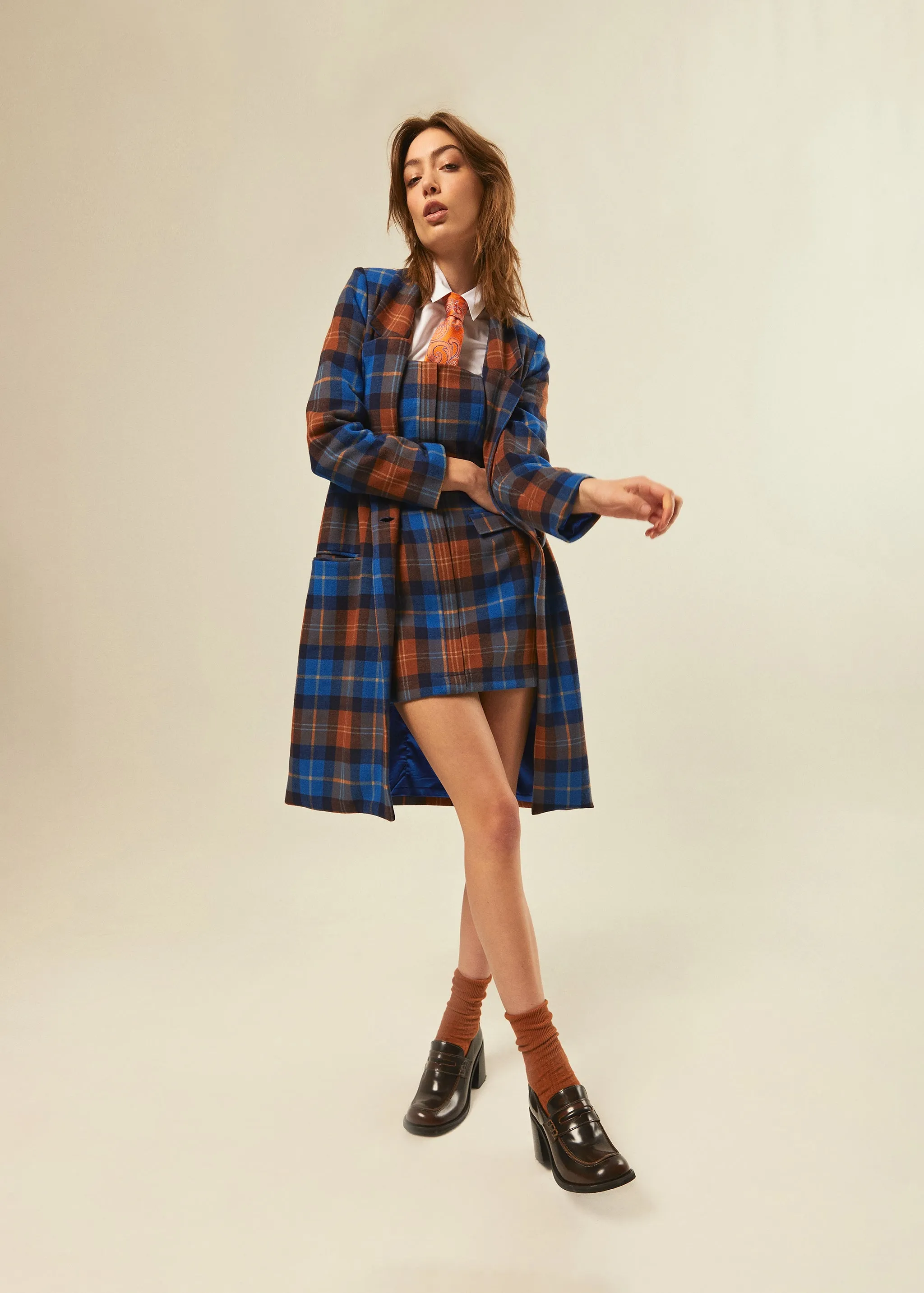 Plaid Overcoat