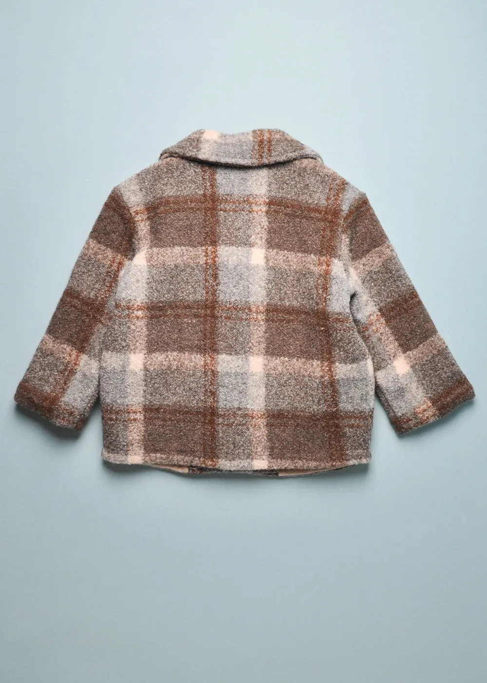 PLAID PEACOAT